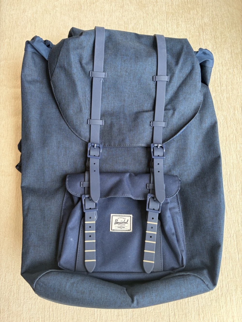 Herschel Little America Backpack Navy Blue Laptop Backpack